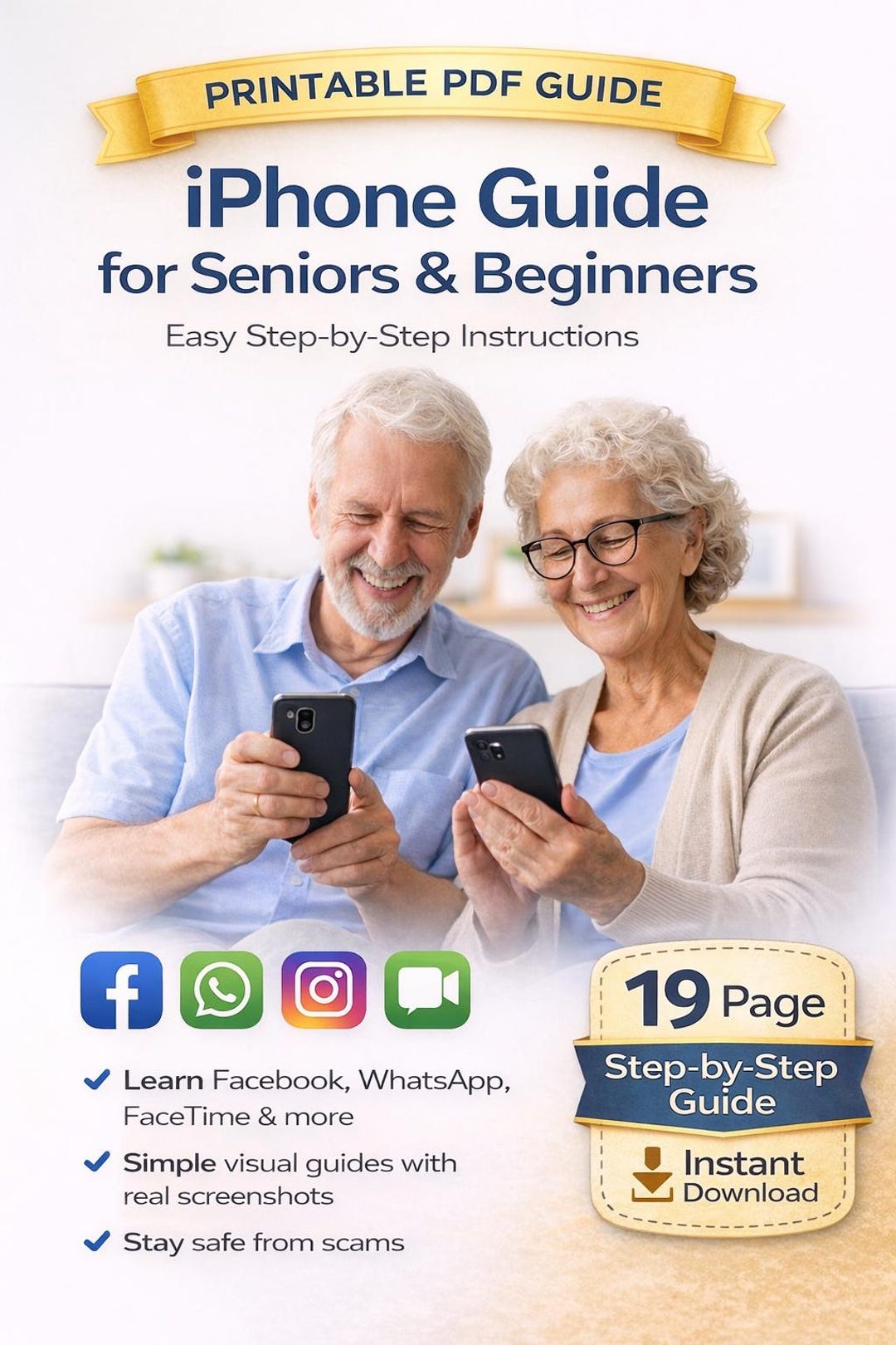 IPhone Guide for Seniors, Beginners | Step-by-step Instructions With ...