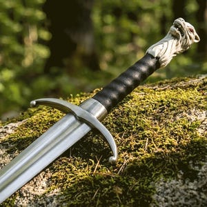 Handmade Jon Snow Long Claw Sword – Thrones Inspired Replica, House of Dragon Fantasy Display