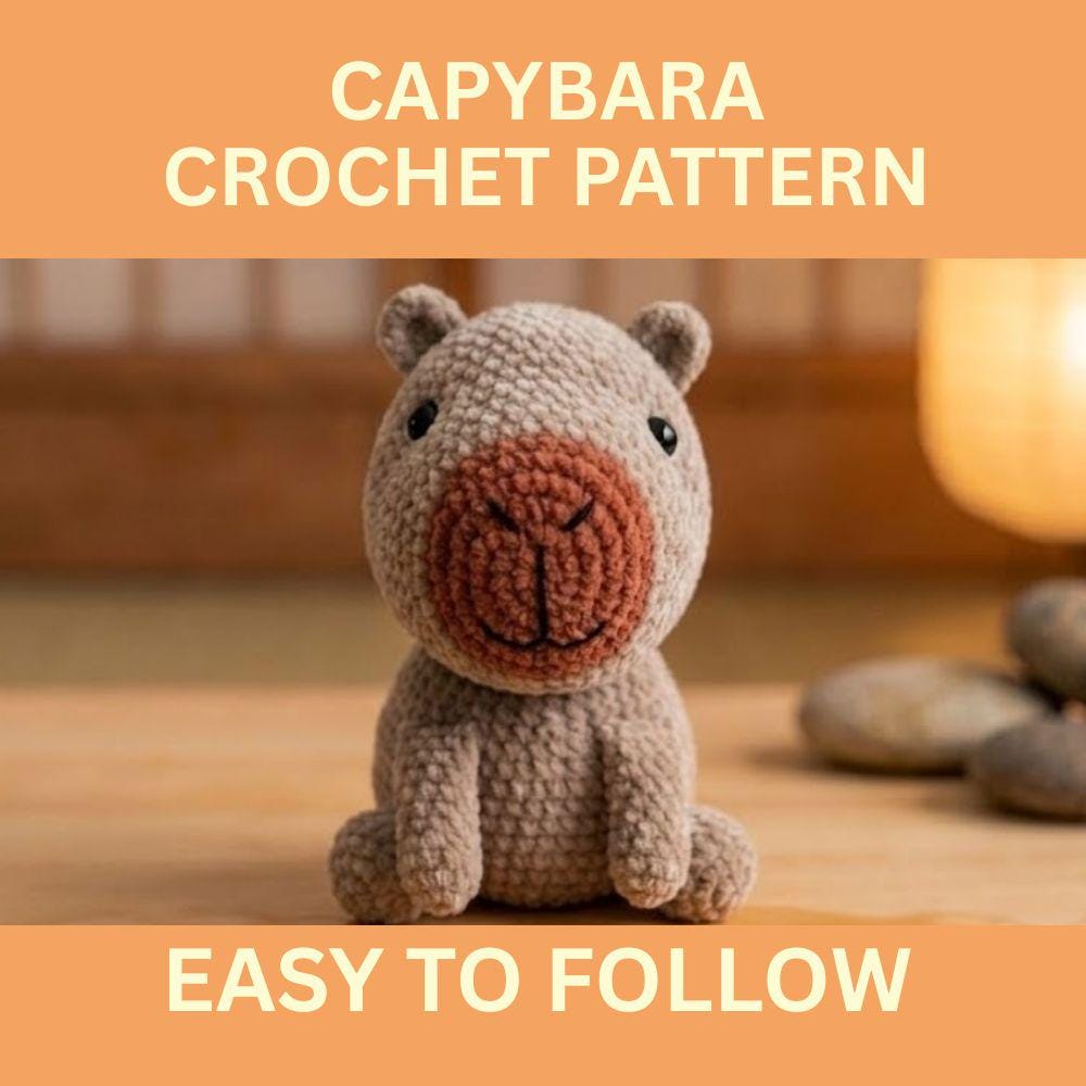 37 Capybara Crochet Patterns for Cute Amigurumi, Plushies, and Giftable Makes 8 Capybara Capybara Amigurumi