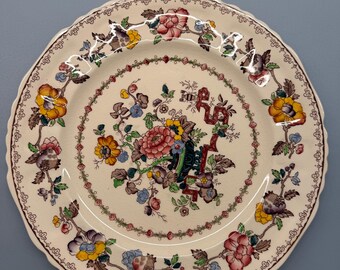 Piatto da portata vintage in ironstone Masons Patent "Nabob".