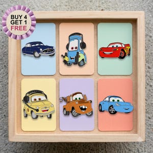 Cars Mcqueen Anime Badge Pins Sally Carrera Funny Enamel Pin Set Anime Lovers Movie Enamel Pin Kawaii Lapel Pins Ita Bag Pin Anime Gift Set