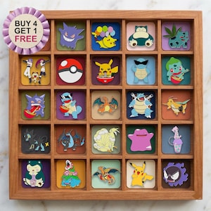Gastly Gaming Badge Pins Mew Cute Enamel Pin Set Gaming Lovers Animal Enamel Pins Kawaii Lapel Pins Ita Bag Pin Gaming Gift Set