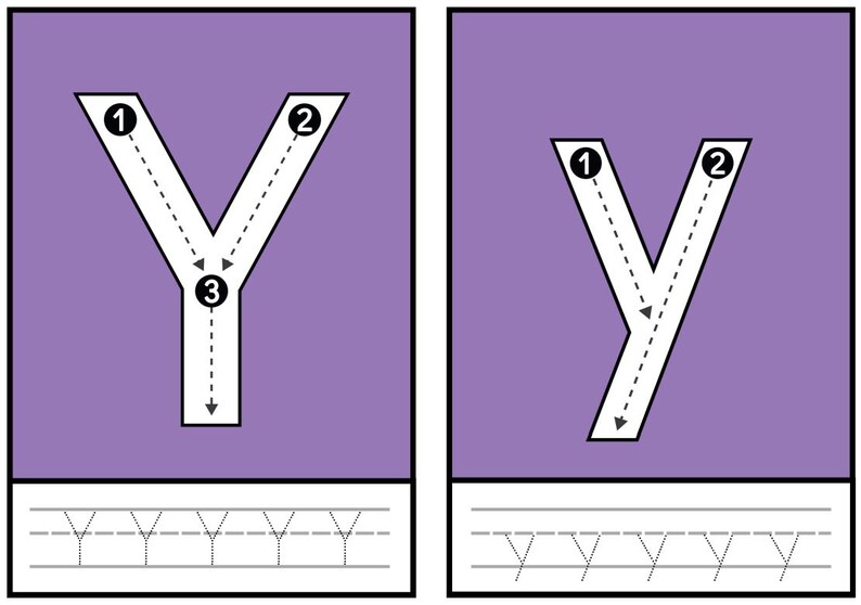 Alphabet Tracing (upper and Lower Case, A-Z) Worksheets - Etsy