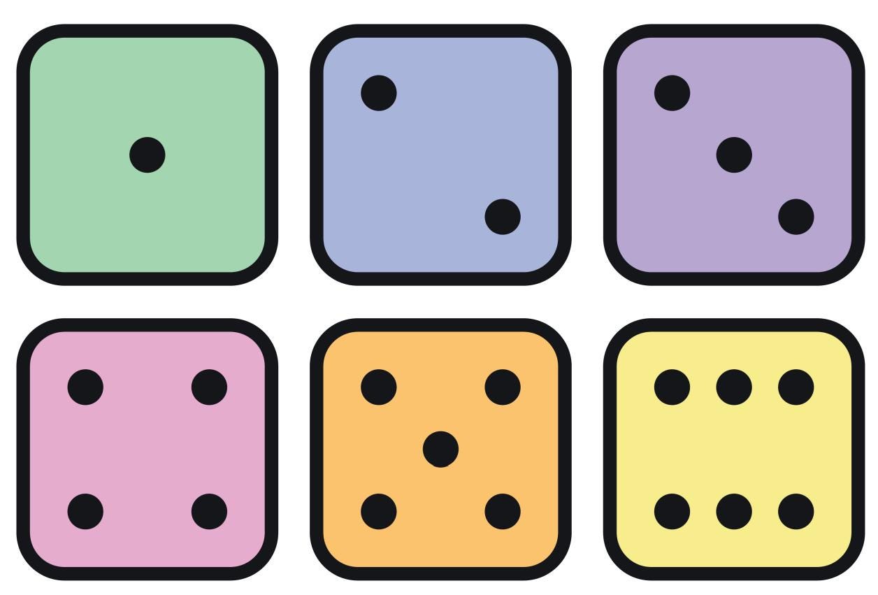 Dice and Number Matching Activity - Etsy