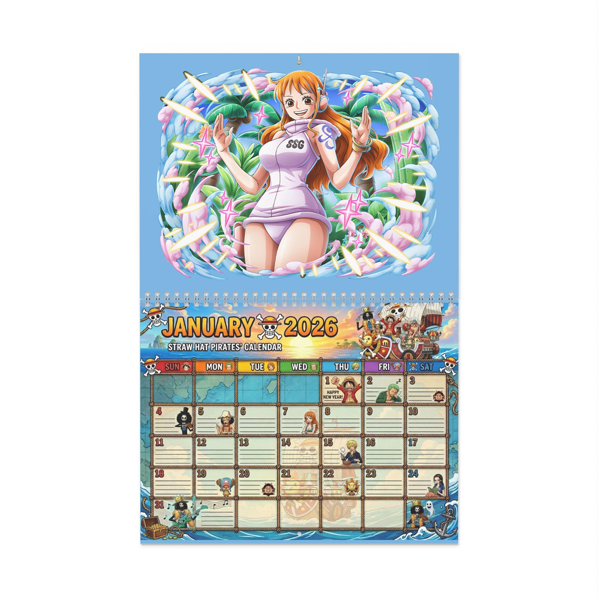 One Piece 2026 Wall Calendar - Etsy