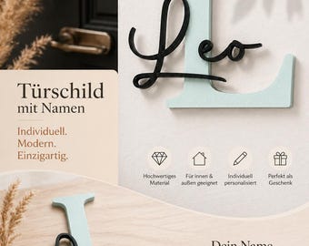 Letrero de puerta personalizado