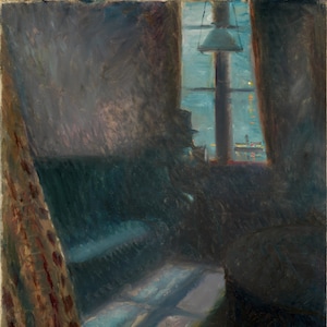 Edvard Munch Reproduction. Night in St. Cloud, 1890 by Edvard Munch. Fine Art Print.