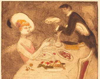 Fine Art Print Georges Bottini Reproduction The Sagot Dress
