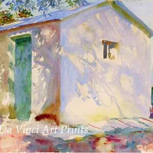 John Singer Sargent Watercolor Reproductions. Corfu: Lights and Shadows, c. 1909 - Fine Art Print.