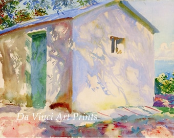 John Singer Sargent Watercolor Reproductions. Corfu: Lights and Shadows, c. 1909 - Fine Art Print.