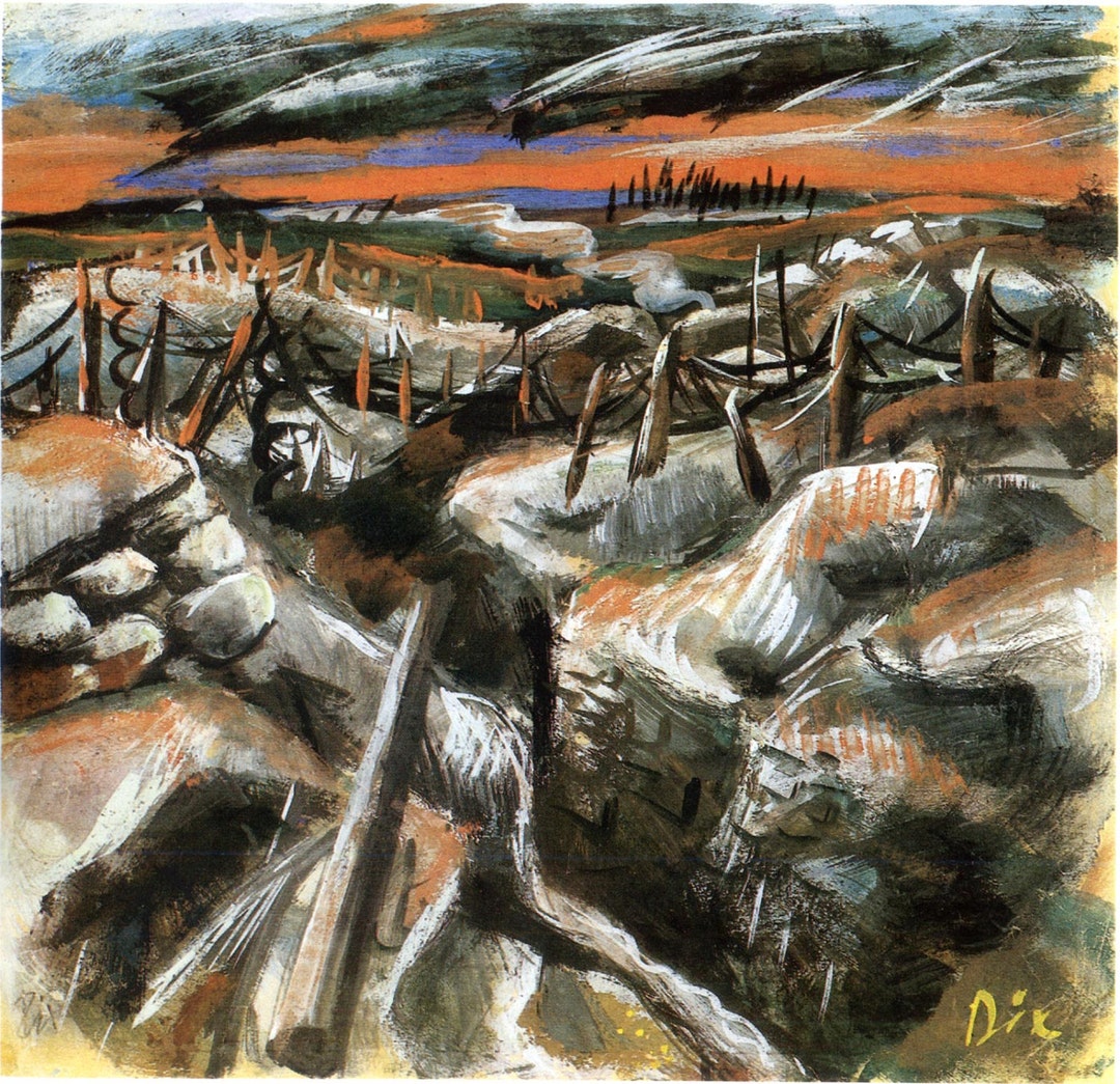 The War Prints of Otto Dix: Trenches, c. 1917 Fine Art Print