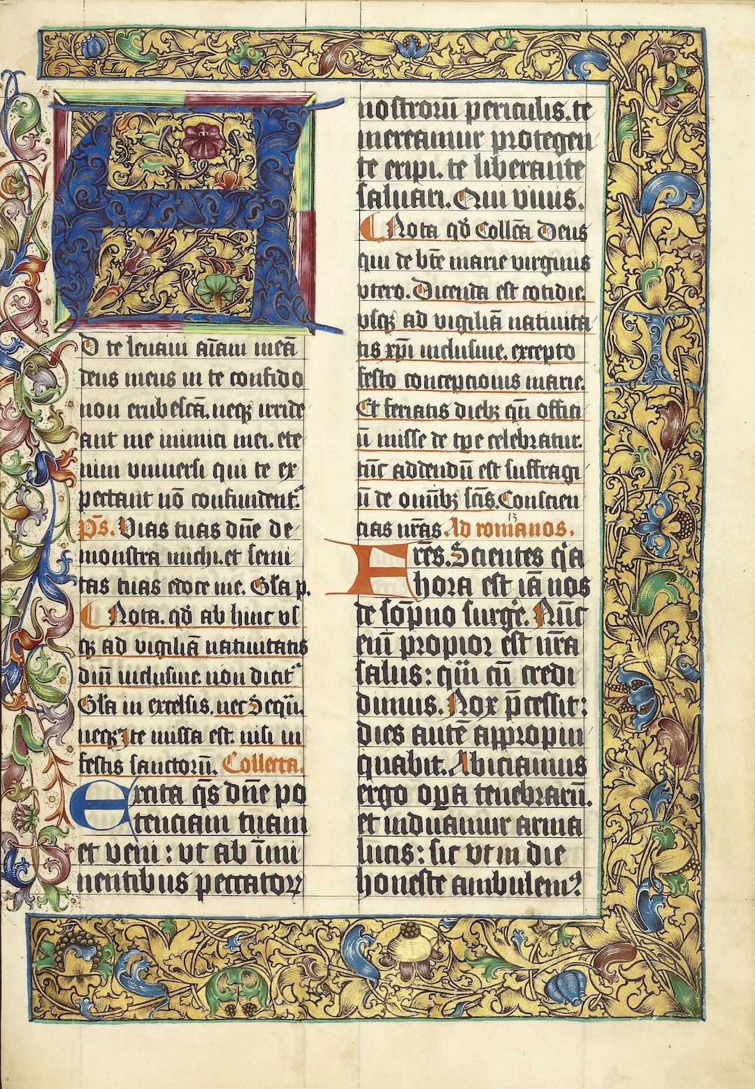 Illuminated Manuscripts Reproduction: Decorated Initial A, Westphalia ...