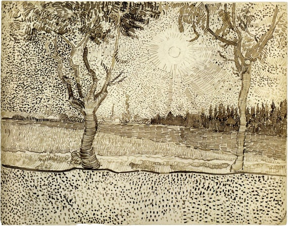 Van Gogh the Road to Tarascon, Fine Art Print