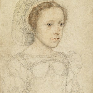 European Master Art Reproduction.   Mary Stuart, Queen of Scots as a young girl, c. 1549. Fine Art Print.