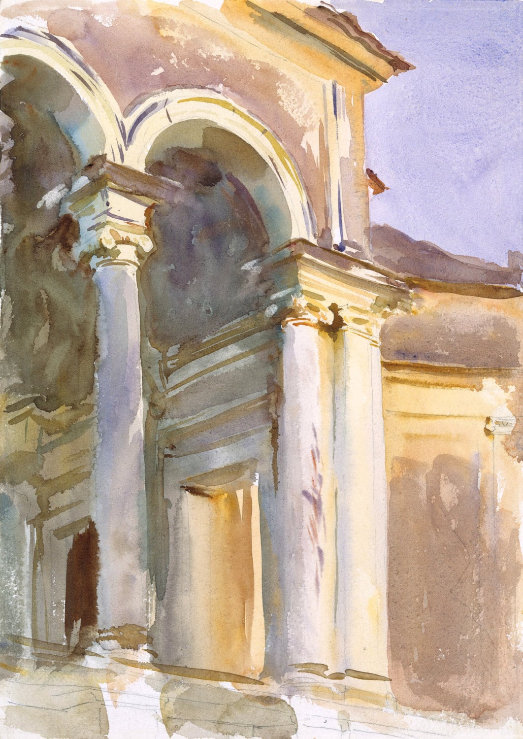ジョン・シンガー・サージェント、ヴィラ・ファルコニエーリ、フラスカーティ Falconieri Gardens, Frascati, 1907 - John Singer Sargent
