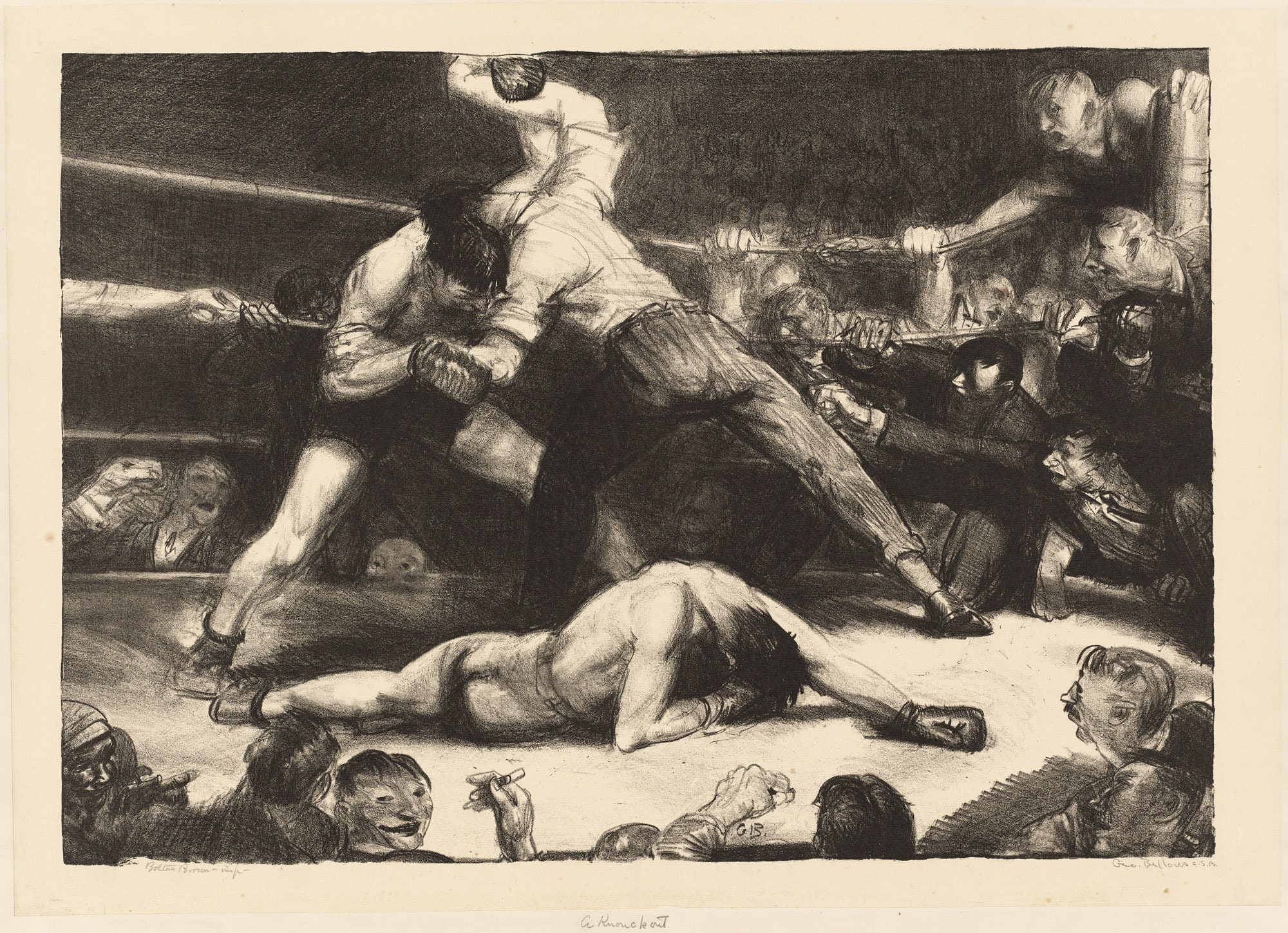 George Bellows Reproductions Boxers the Knockout picture