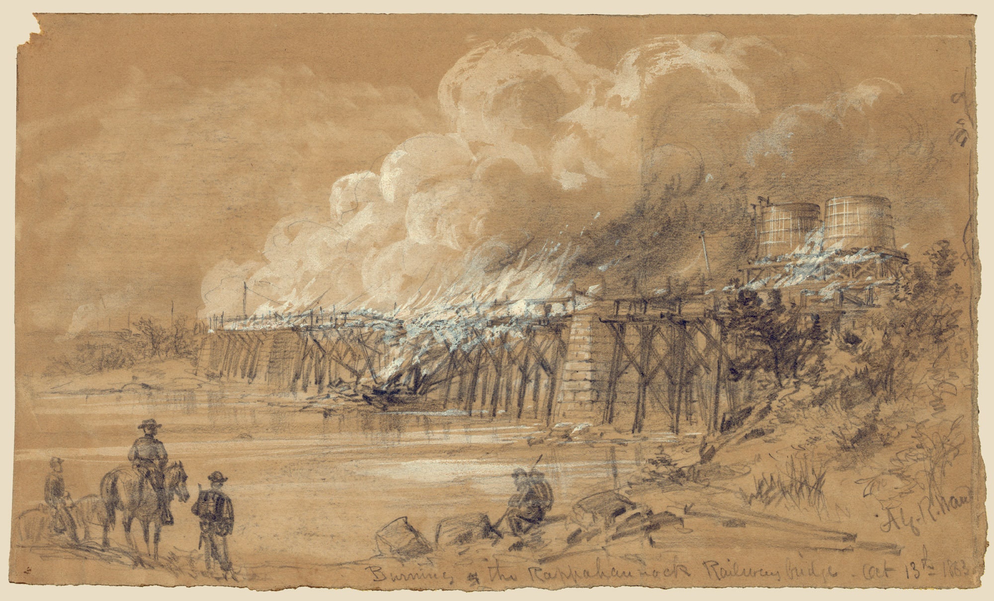 Images of America: the Civil War. Burning the Rappahannock