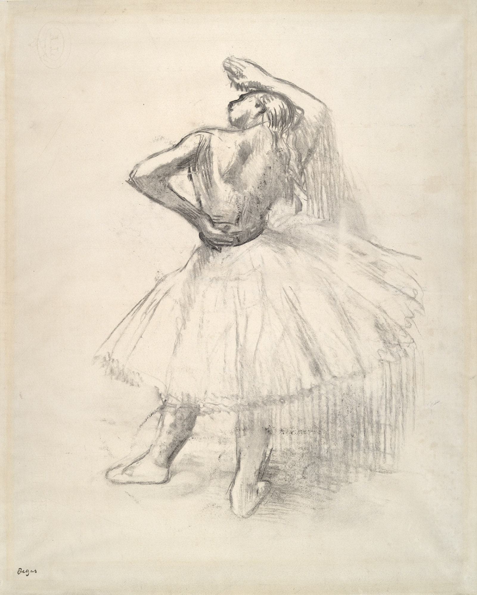Edgar Degas Drawing Reproduction: Three Studies of a Dancer in Fourth  Position, 1879-80. Fine Art Print - Etsy