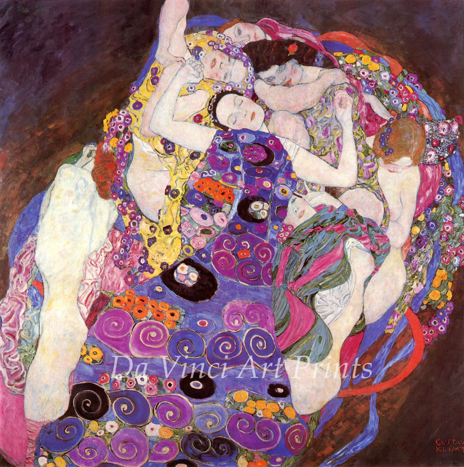 The Paintings of Gustav Klimt: Virgins, 1913. Fine Art