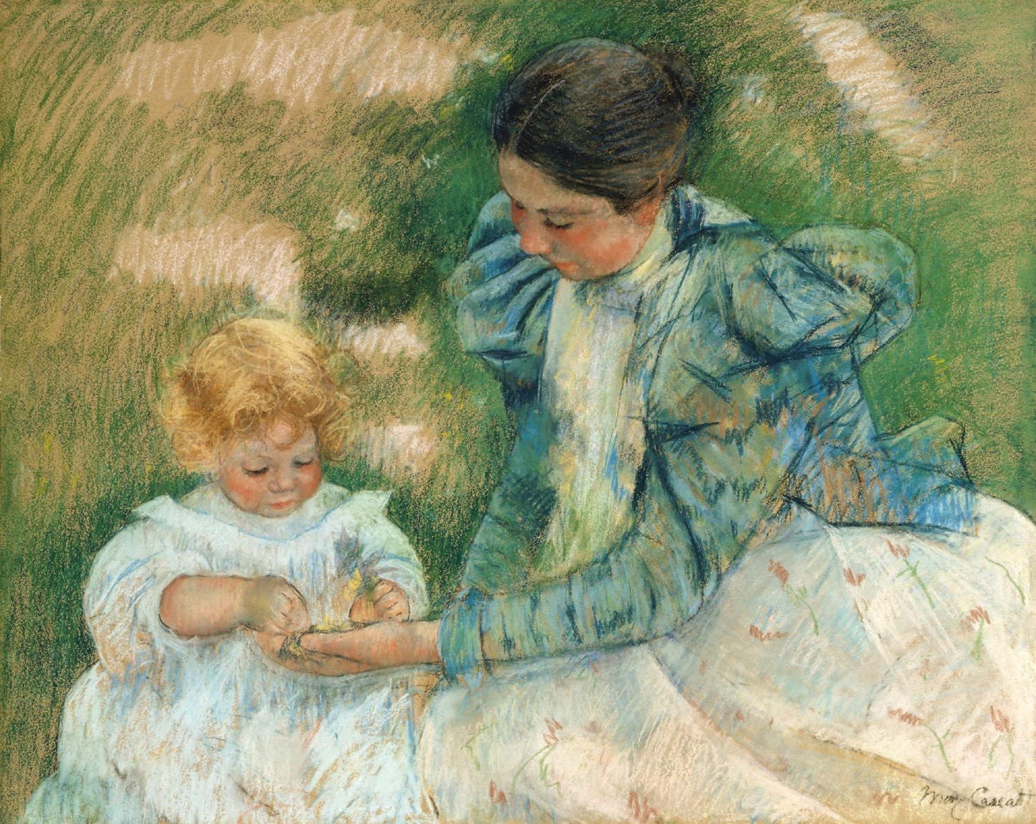 Mary Cassatt Pastel Reproductions Mother Playing with Child - Etsy ...