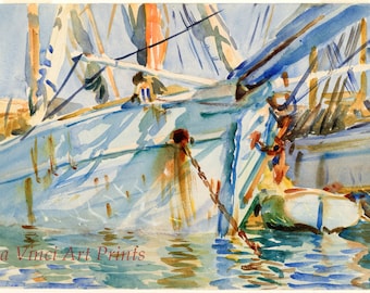 John Singer Sargent Watercolor Reproductions. In a Levantine Port