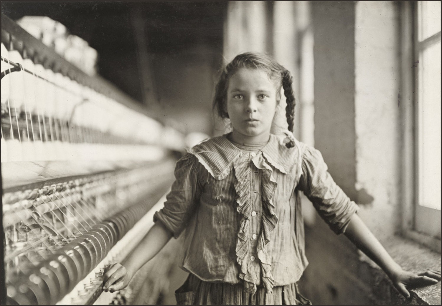 American Art Reproductions Cotton Mill Worker North Carolina 1908 By Lewis Hine Digital Photographic Reproduction - 