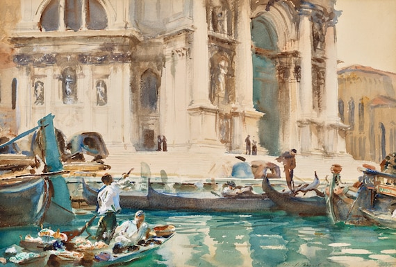 John Singer Sargent Watercolor Reproductions. the Facade of La