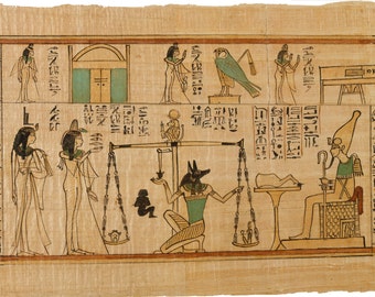 Ancient Egyptian Art Reproduction: The Singer of Amun Nany's Funerary Papyrus, c. 1050 BC. Fine Art Print