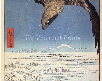 Japanese Art. Fine Art Reproduction. Hiroshige 'One Hundred Famous Views of Edo' - Soaring Eagle, c. 1857