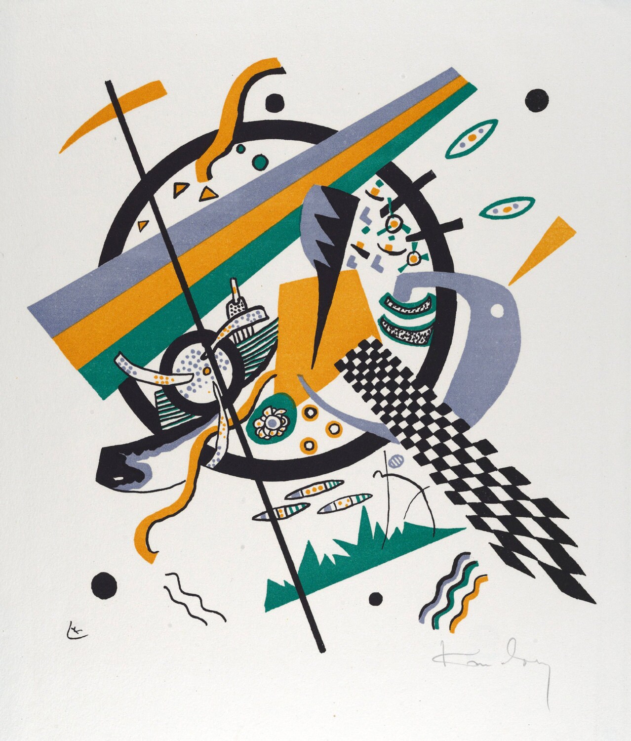 20th Century Abstract Art: Vasily Kandinsky Print Reproduction