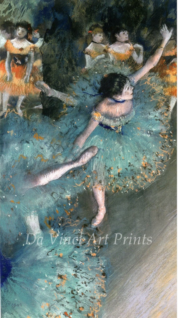 The Drawings of Edgar Degas: Fine Art Reproduction. Green