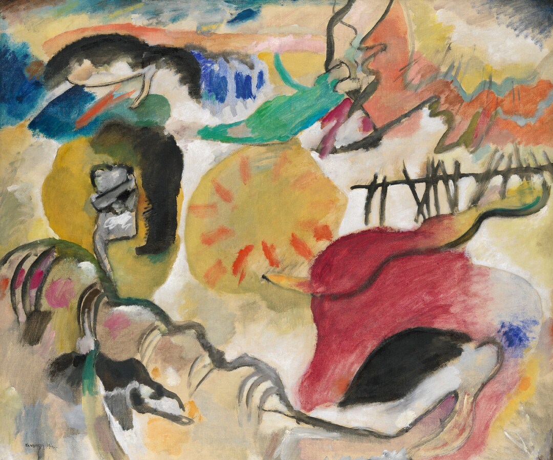 20th Century Abstract Art: Vasily Kandinsky Print Reproduction ...