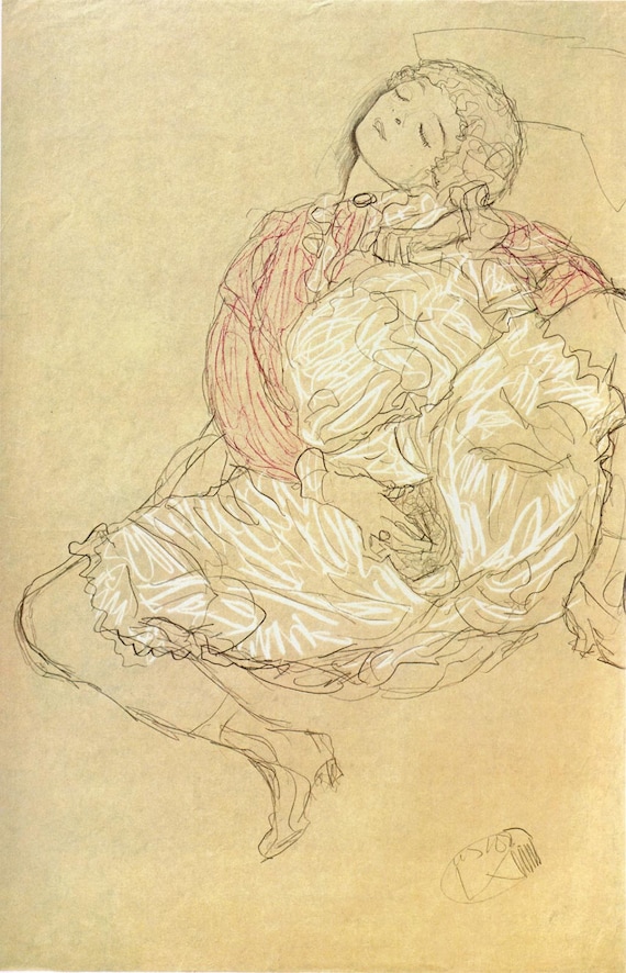 Gustav klimt deals drawings