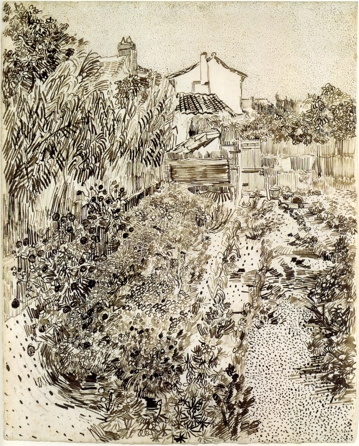 Mark Making Van Gogh Pen And Ink Landscapes Van Gogh Landscape Reed Pen  Drawings Van Gogh Reed Drawings Reed