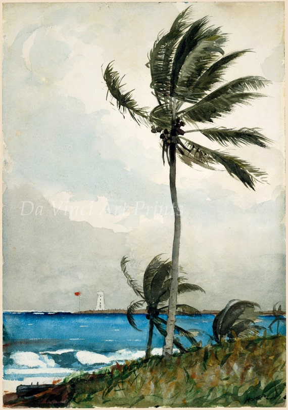 Winslow Homer Watercolor Reproductions Shore and Surf Fine Art Print Bermuda