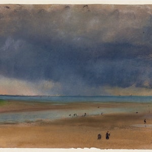 Beside the Sea, 1869 by Edgar Degas. The Pastel Drawings of Edgar Degas. Fine Art Print.