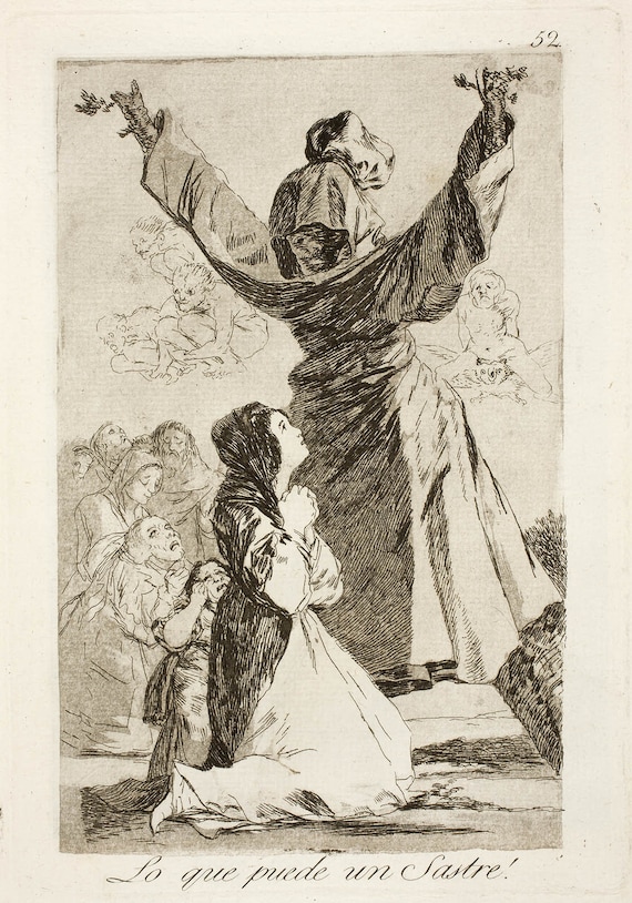 Goya Fine Art Reproductions. Los Caprichos - Nos. 25, 55, 52