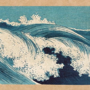 Japanese Art. Fine Art Reproductions. Ocean Waves (hato Zu