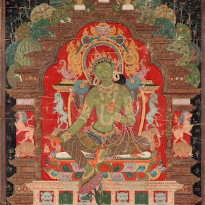 The GreenTara, c. 1260s. Tibetan Art. Fine Art Reproduction. Fine Art Print