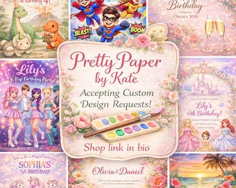 Custom Invitation Design Service | Birthday, Wedding, Baby Shower Invite (Digital Download)