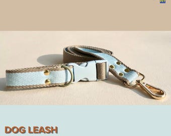 Artisan Hands-Free Dog Leash: Adjustable Crossbody, Gold Hardware, Hand-Stitched (1.5m/2.5m)