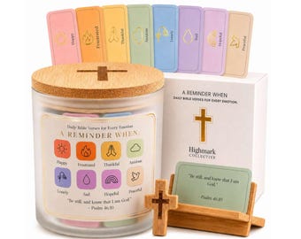 Bible Verse Jar for Women – 200 Scripture Cards for 8 Emotions
