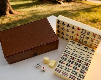 Mini Mahjong Spielset - Spielsteine im chinesischen Stil, modernes Brettspiel