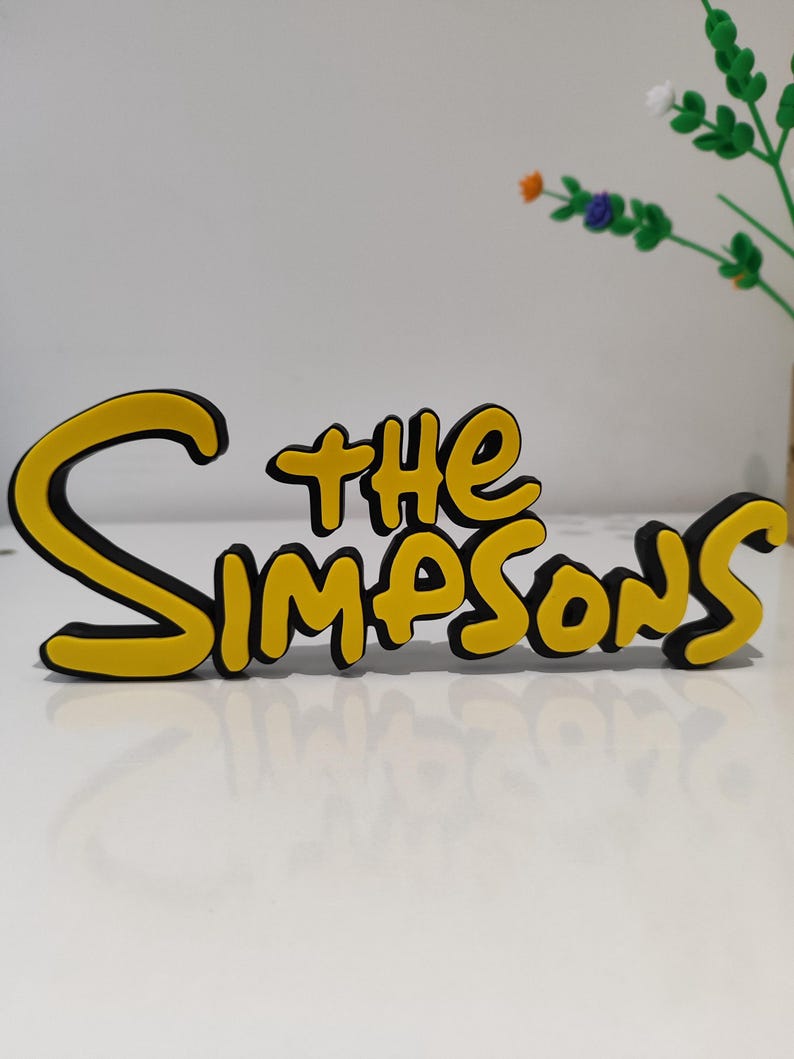 The Simpsons Decorative Logo - Etsy
