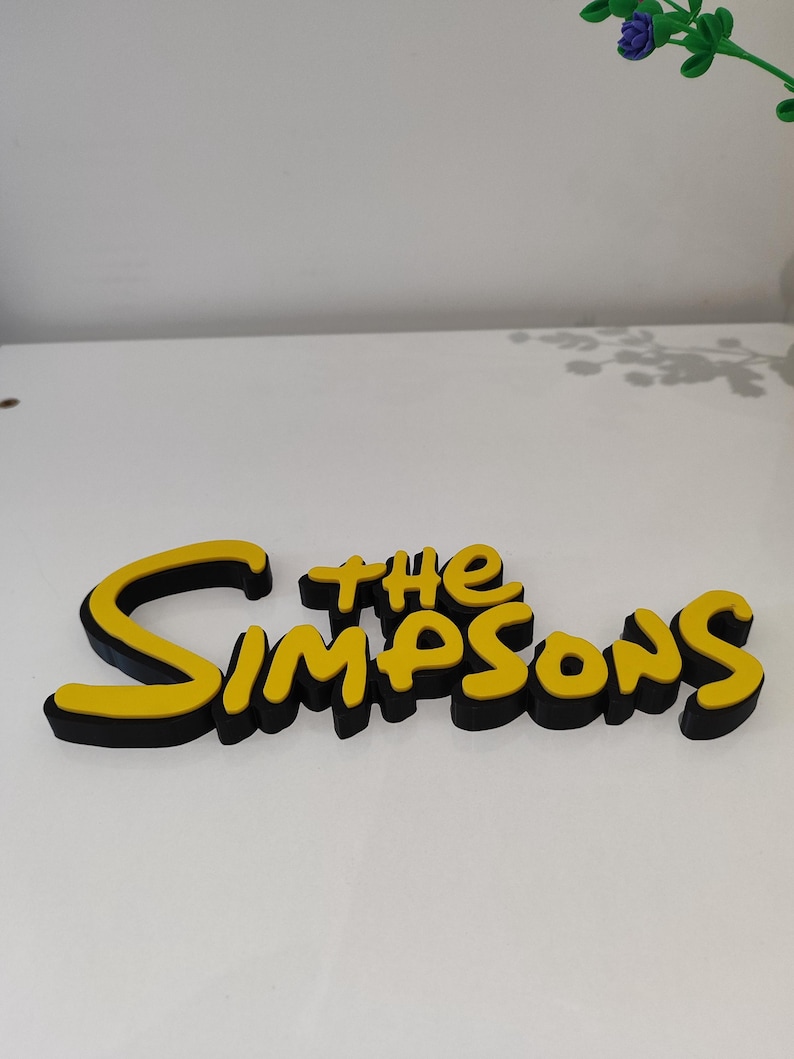 The Simpsons Decorative Logo - Etsy