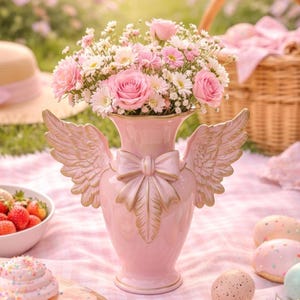 Angel Vase - Etsy