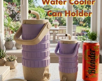 Water Cooler Can Holder STL, Portable Drink Tumbler STL, Soda Can Cup 3D Print, Beverage Holder STL, Summer Cup stl