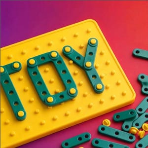 Pegboard Construction Set STL | STEM Building Blocks 3D Model | Educational Shape & Pattern Maker | Toddler Fine Motor Skill Toy 3D Print