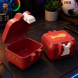 Pudełko na karty pamiątkowe FIFA World Cup 2026 Premium | Etui na karty kolekcjonerskie z edycji kolekcjonerskiej | Oficjalny uchwyt na pamiątki FIFA 2026 | Bezpieczne i twarde