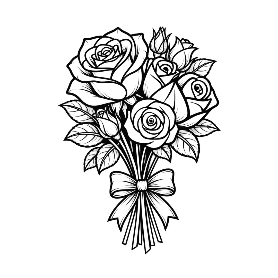 Floral Bouquet SVG PNG, Elegant Flower Arrangement Design, Cricut Cut ...